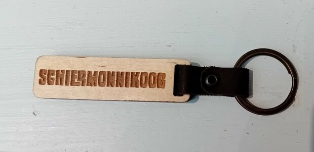 sleutelhanger hout