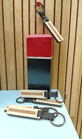 sleutelhanger hout